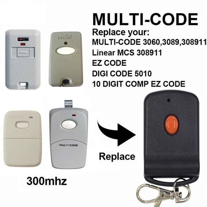 2PC For Linear 3089 Multi-Code Remote Transmitter Gate Garage Opener (308911)