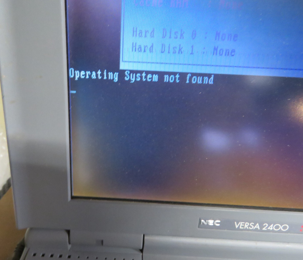 NEC Versa 2400 Vtg Laptop – Powers On, Untested As-Is Retro Computer NO ADAPTER!