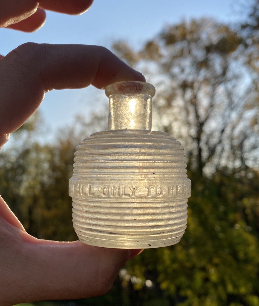 Fill Only To Here Blown Perfume/Cologne Bottle?