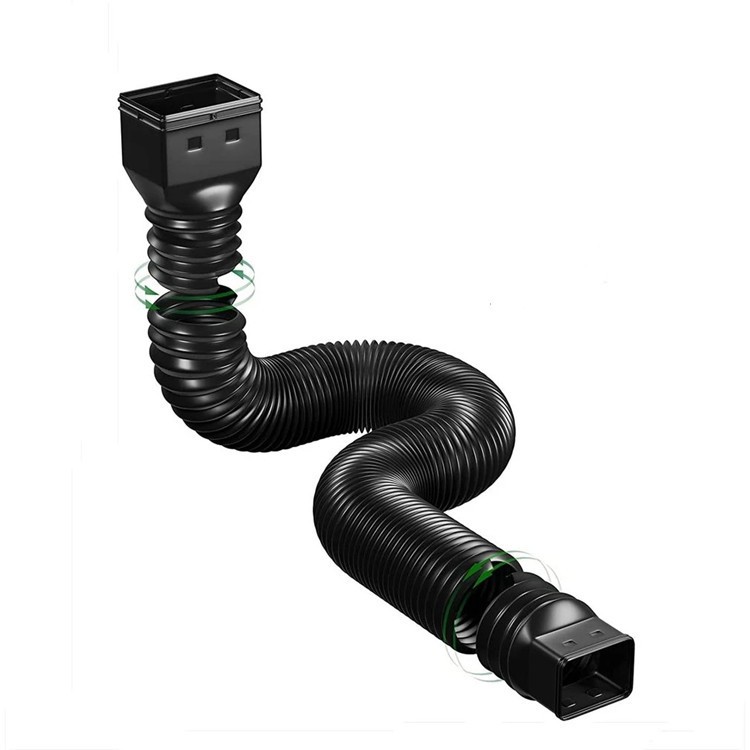 Retractable Rain Gutter Connector Tube - Great for Patio/Deck Drainage Use