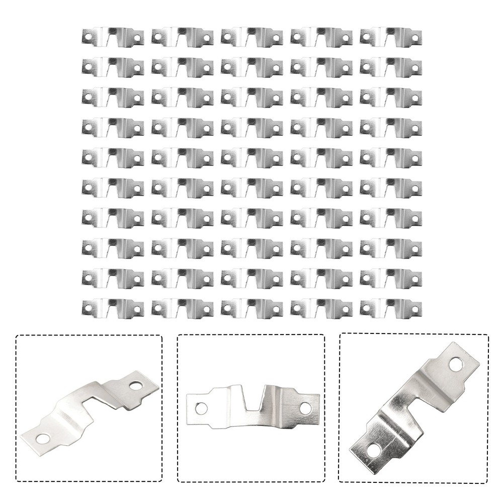 Practical Picture Frame Hanger Replacement Silver 10/50pcs High Quality