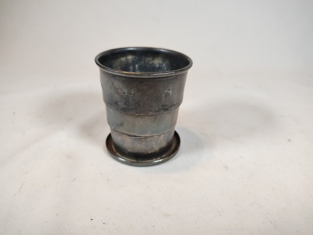 Vintage Aurora Silver Plated Collapsible Cup