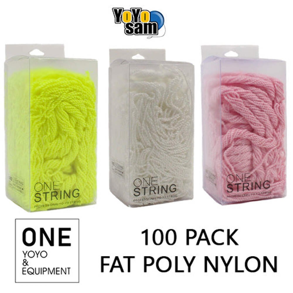 ONE YOYO & EQUIPMENT 100 Pack Fat Polyester Nylon Blend Yo-Yo String