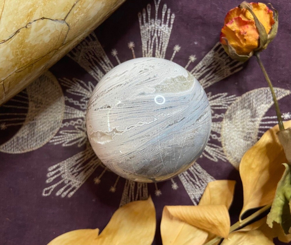 Mexican Lace Agate Sphere, Pagan, Witchcraft