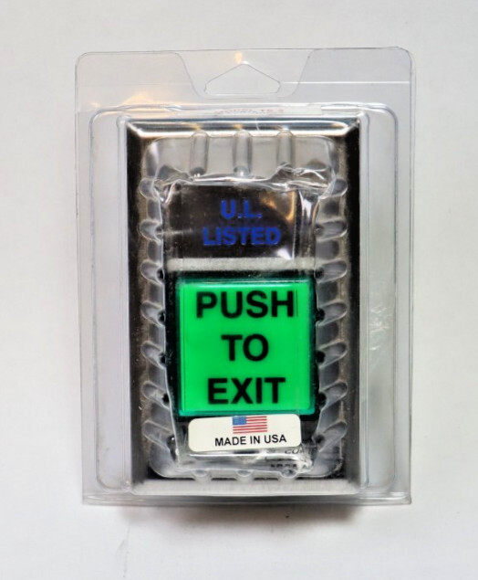 Alarm Controls TS-2-2  Exit Steel wallplate NEW