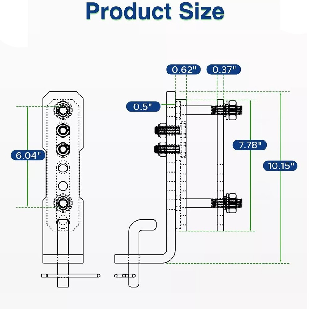 2x Trailer Sway Control Bracket for Equalizer Hitch-Weight Distribution System🌟