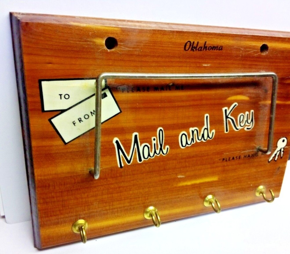 Key Holder Mail Organizer Box Wall Key Rack for Home Kitchen Office Entryway