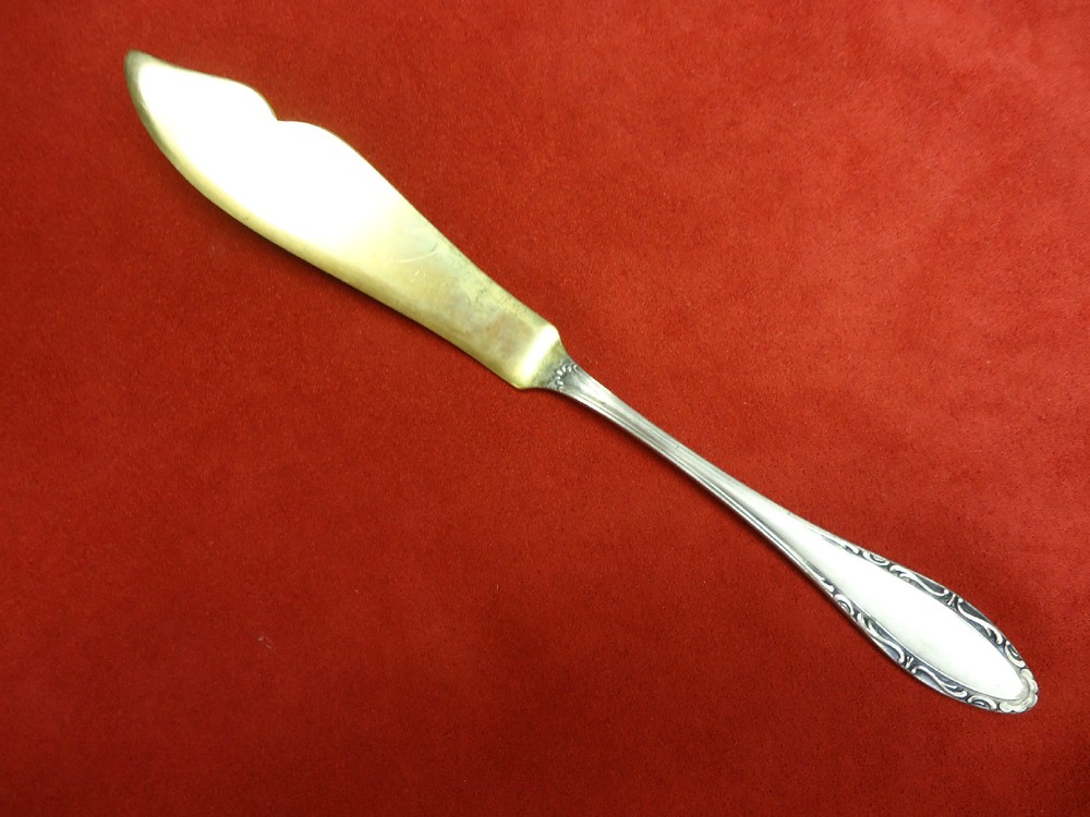 12 German 800 Silver Fish Knives (#2232)