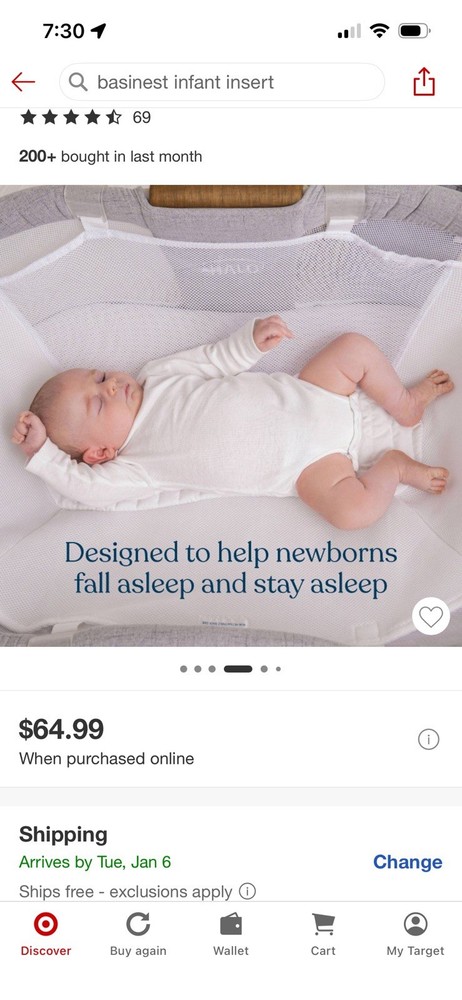 Halo Bassinest Infant Insert