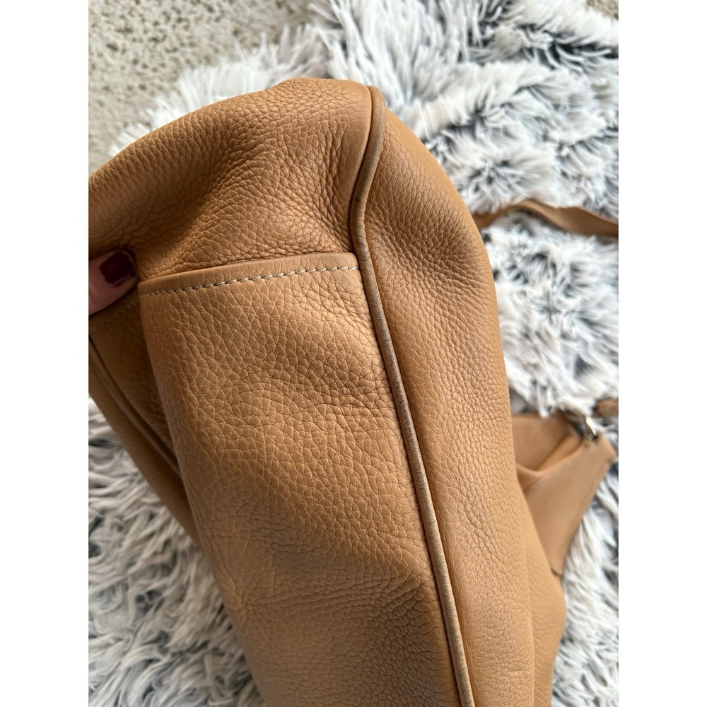 Prada 100% Authentic Light Brown Leather Shoulder Bag EUC