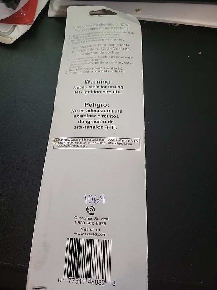 Effortless Voltage Testing with E-Tek Circuit Tester - 6V/12V Compatibility