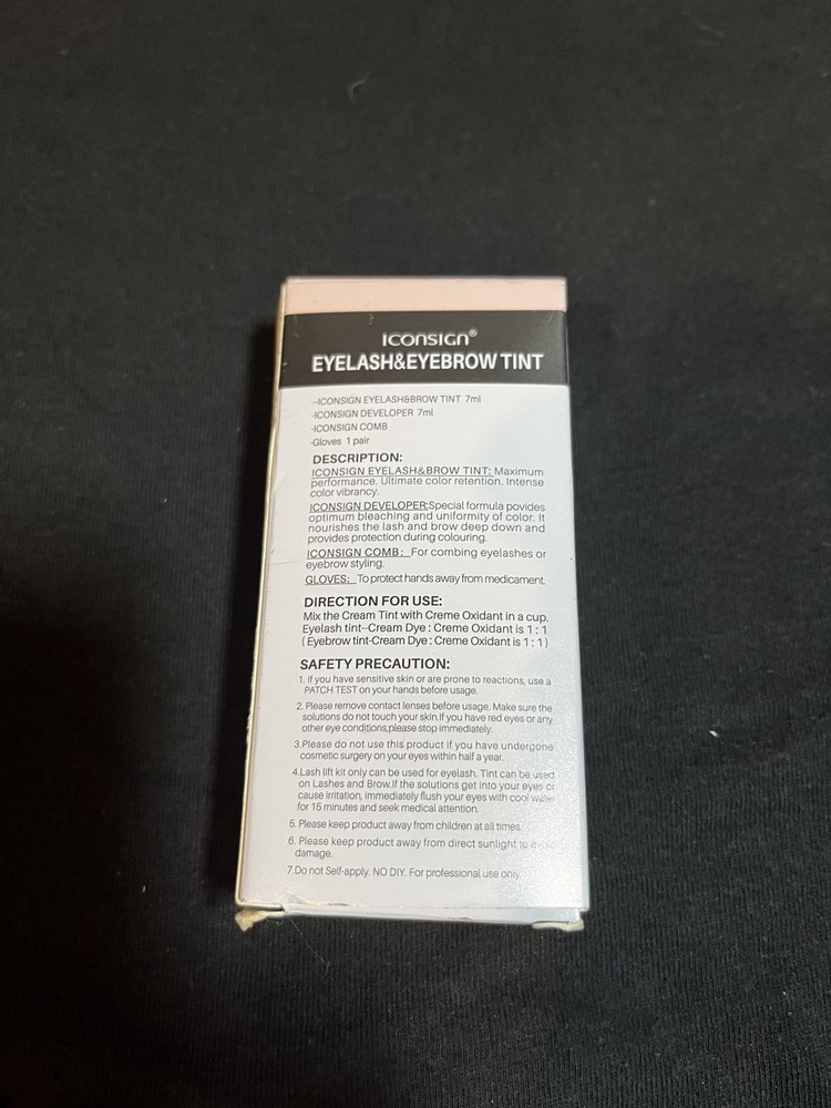 Eyelash & Eyebrow Tint Black Eyelash & Brow Tint/Developer 7ml Exp 8/25