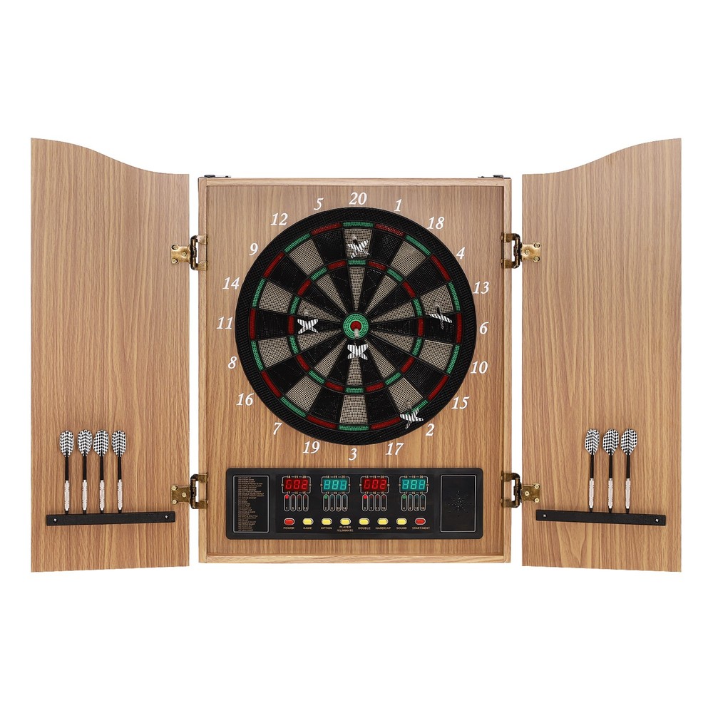 Foldable Dartboard Cabinet Electronic Dart Machine Electronic Scoring Dartboard