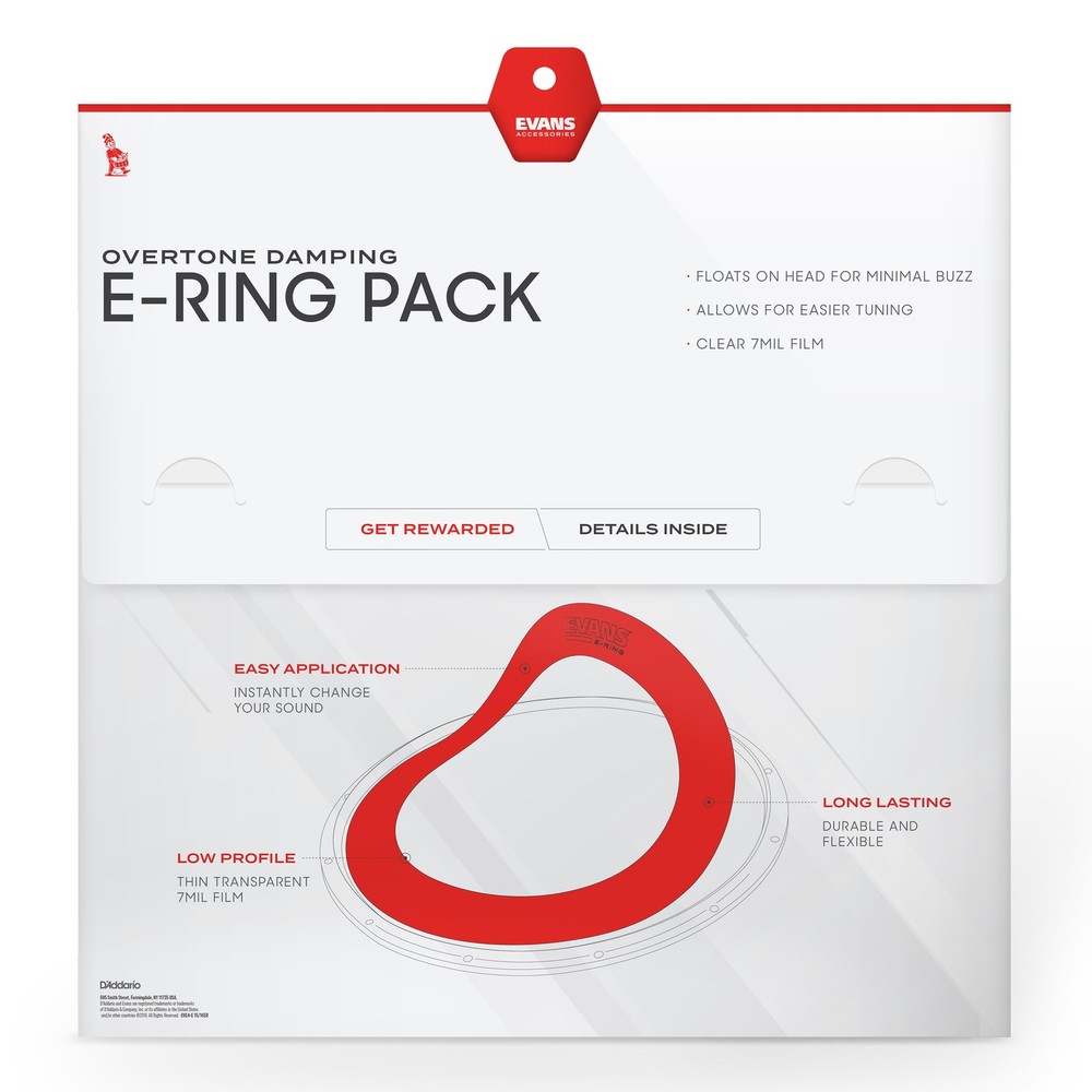 EVANS 2 Inch E-Ring 10 Pack, 16 Inch