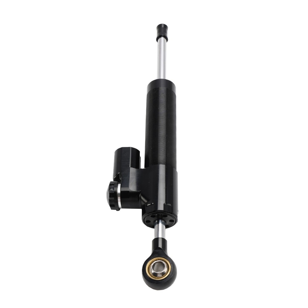 Universal Motorcycle CNC Adjustable Steering Damper Stabilizer Top Black