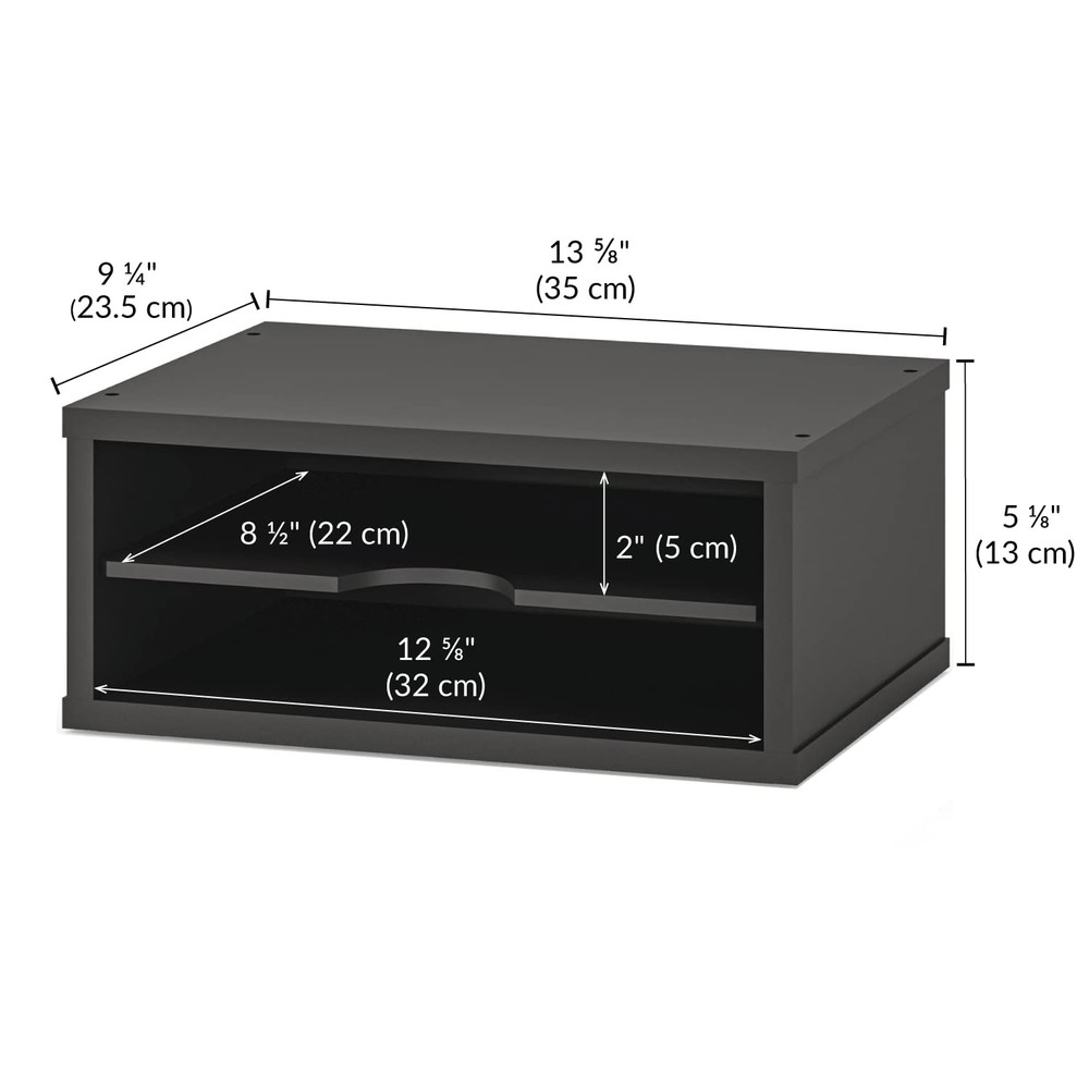 File Organizer, 2-Tier Document Sorter, Stackable Wood Desk Organizer Holder,...