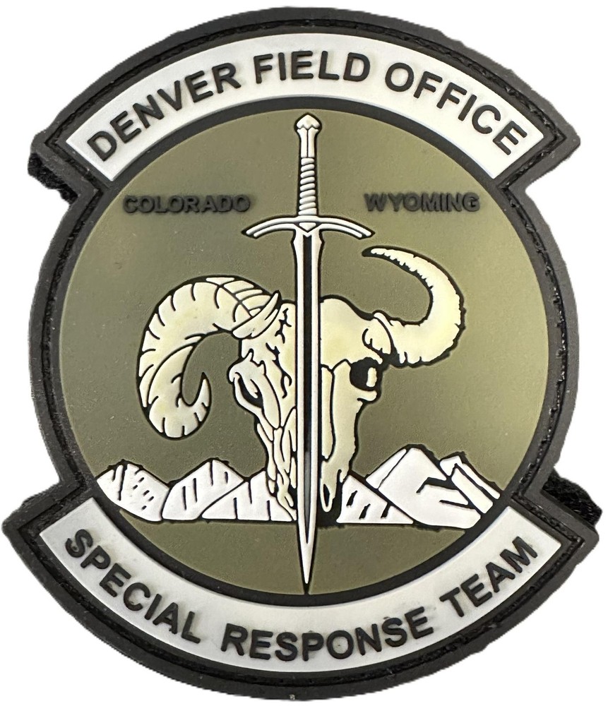 Denver Field Office SRT Style PVC Morale Patch Hook Back Tactical LE New
