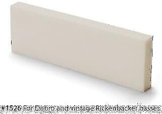 StewMac Bleached White Bone Nut Blank for Dobro