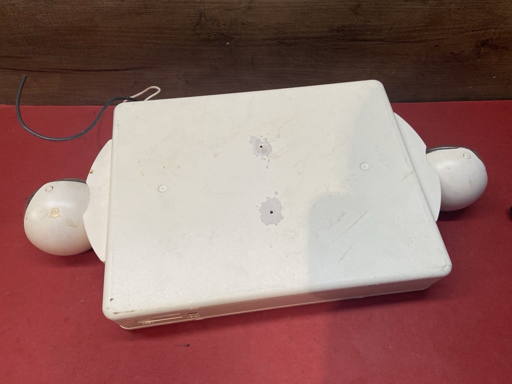 Vtg Exit Sign With Emergency Lights Wired With Battery Back Up Untested Powered