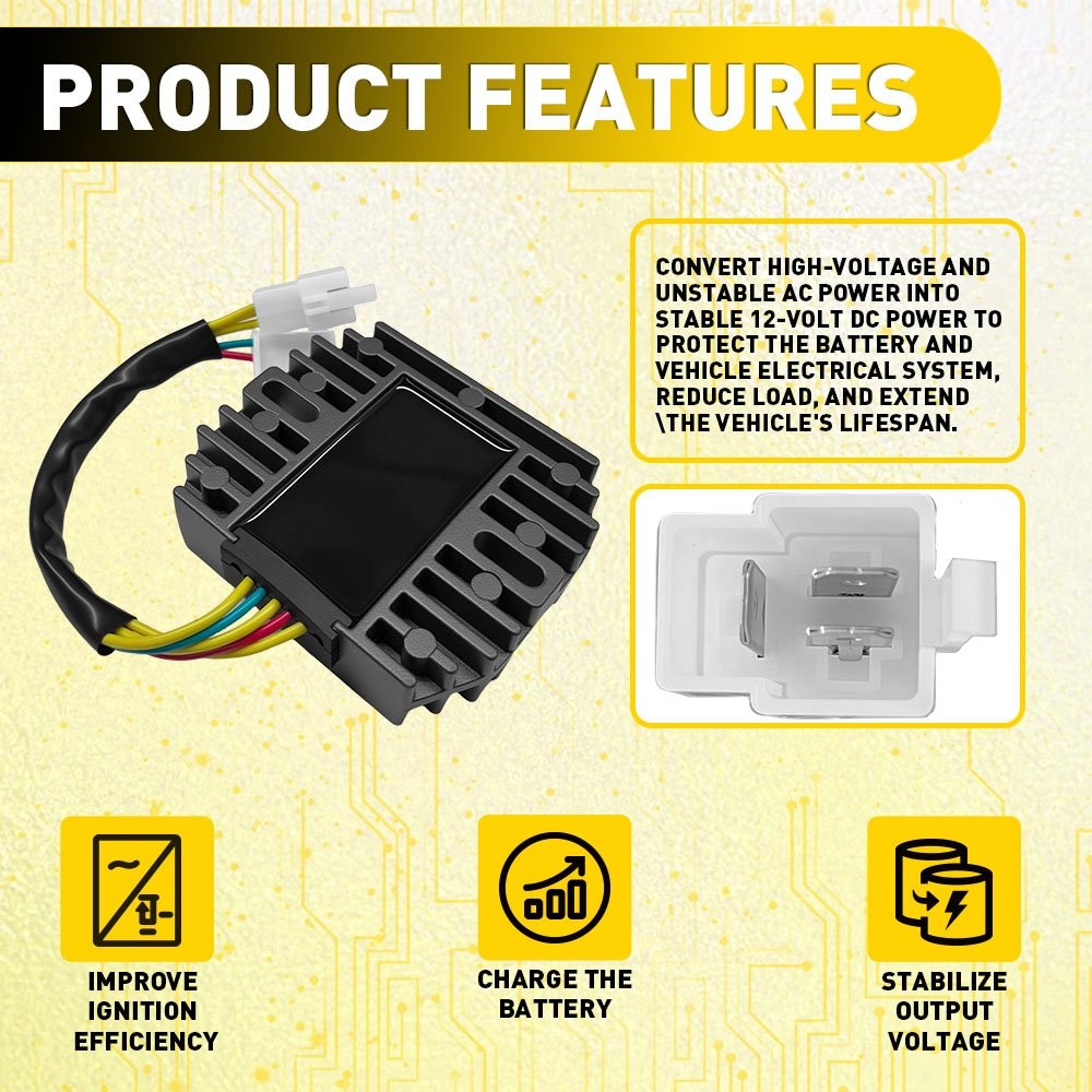 Fit Arctic Cat 250 4x4 2001-2003 Regulator Rectifier Voltage Replacement US