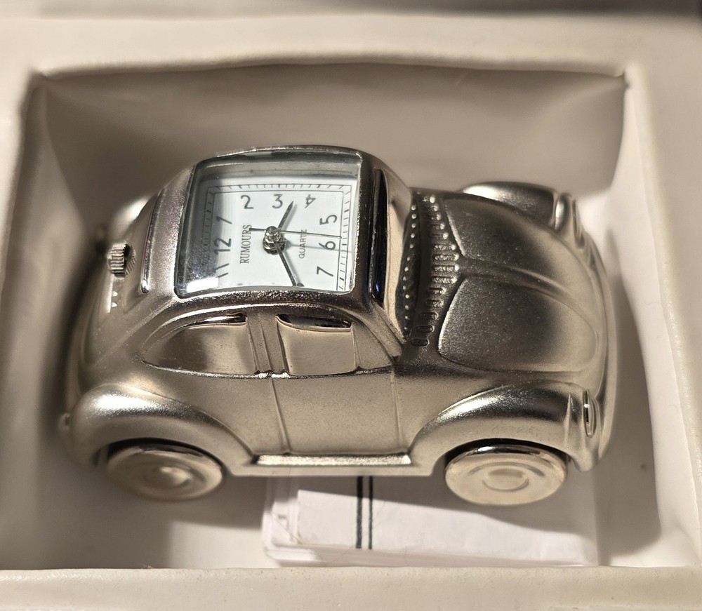Miniature VW Bug Clock In Original Box