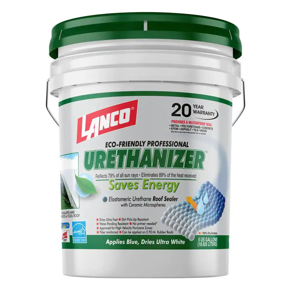 100% Acrylic Elastomeric Reflective 5 Gal. Urethanizer Roof Coating Water Resist