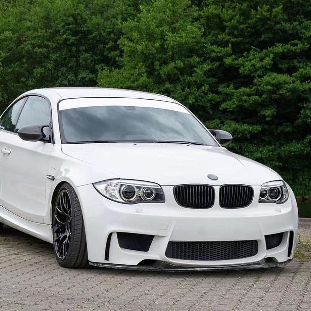 Front Bumper Splitter Lip Kit For BMW 1 Series E81 E82 E87 E88 1M 2004-2013 BLK