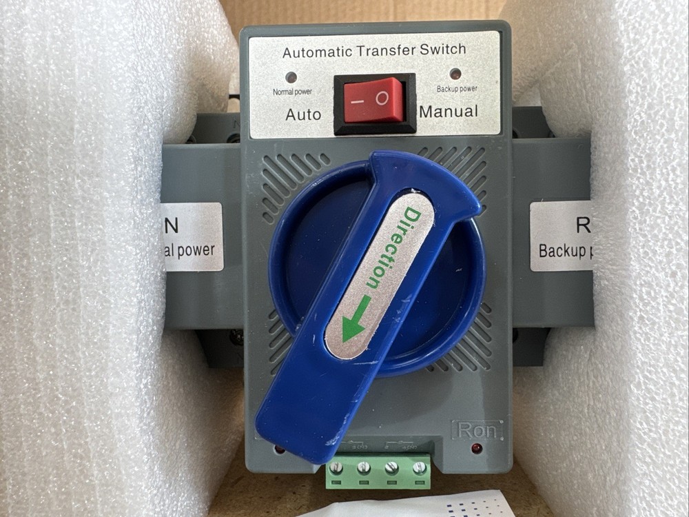 Double Power Source Automatic Transfer Switch Q2 Series 63 Amp 2 Pole*FREE SHIP*