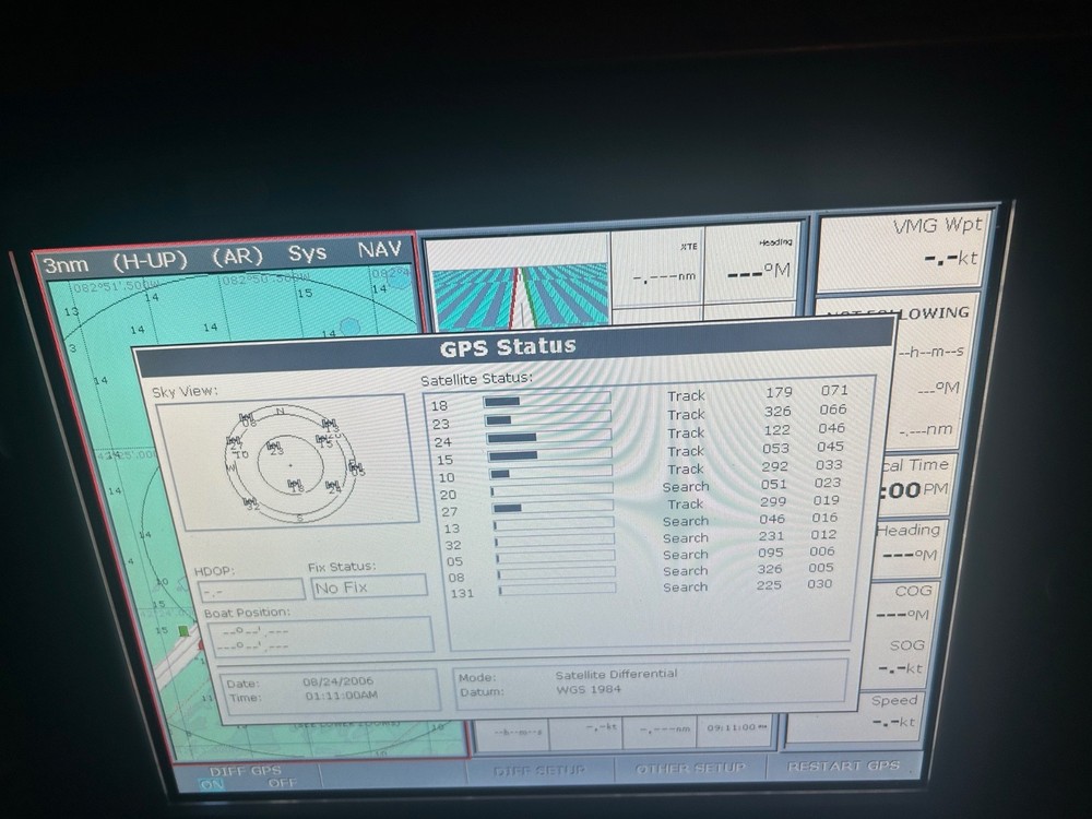 Raymarine C120 GPS Chartplotter - Fully Functional w/extras