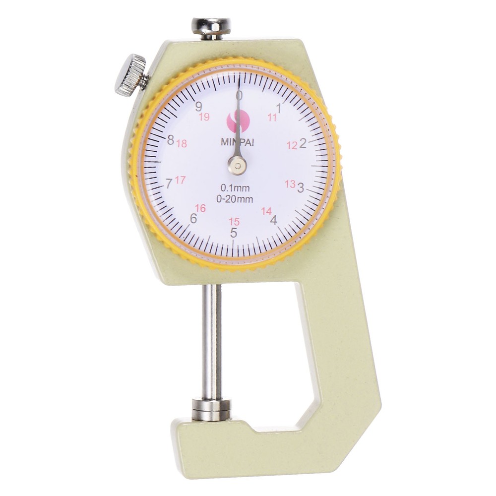 Thickness Gauge 0-20mm | 0.1mm Mechanical Dial Thickness Tester Handheld