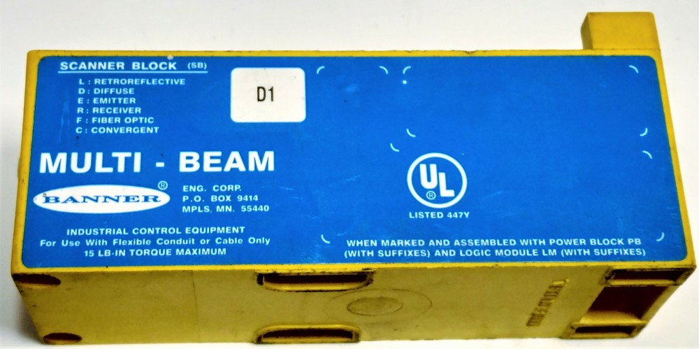 Banner Engineering 17627 / SBF1 Scanner Block