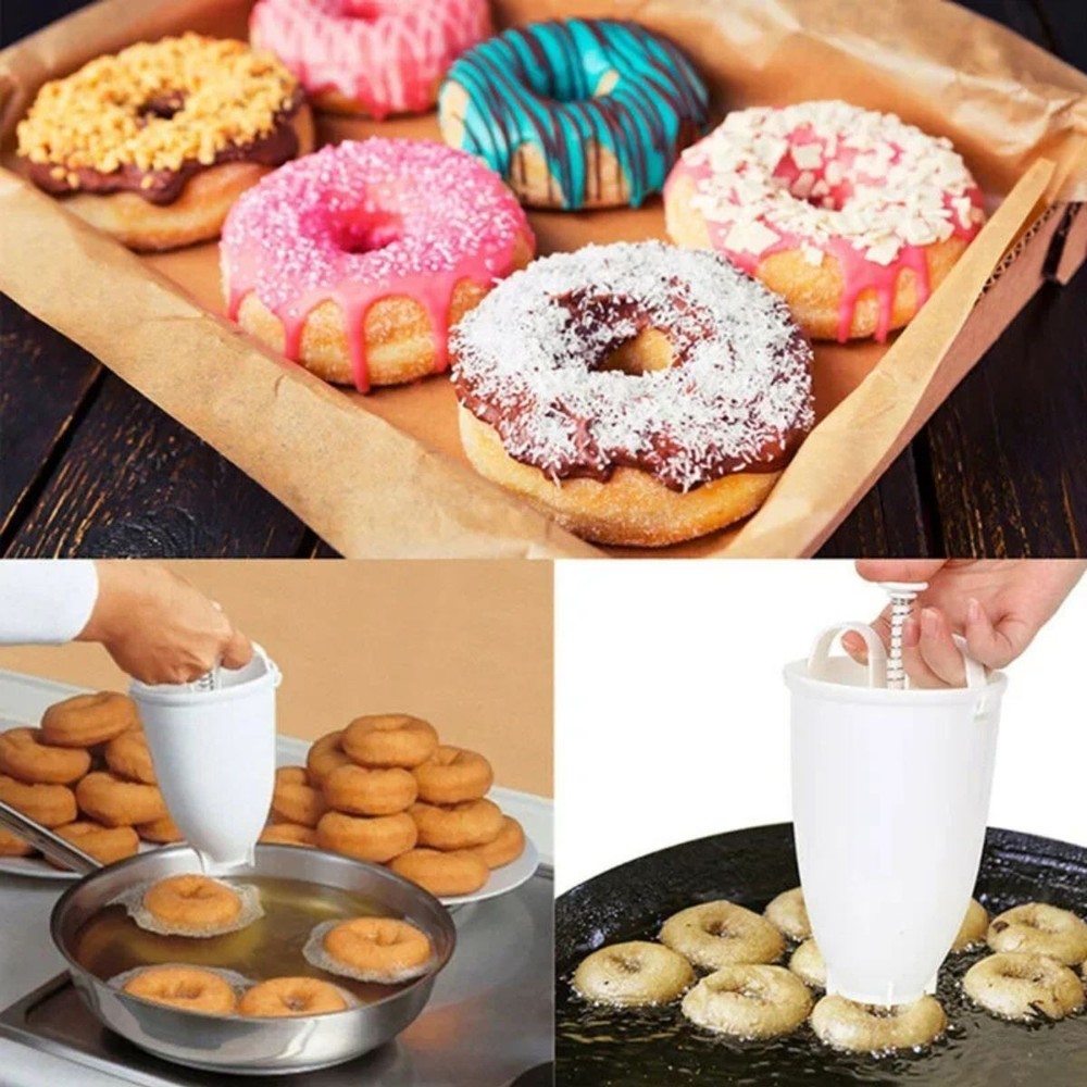 Doughnut Maker Batter Dispenser Plastic For Donut Cake DIY Baking Tools Maker