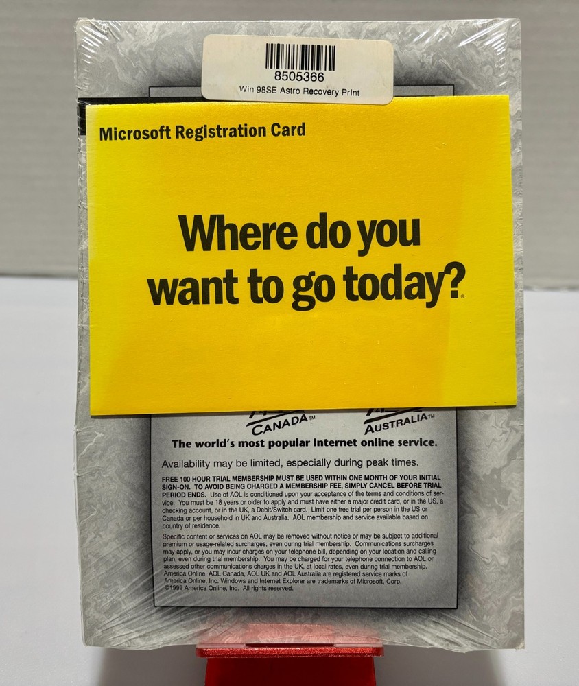 Microsoft Windows 98 Getting Started Manual Second Edition with Product Key