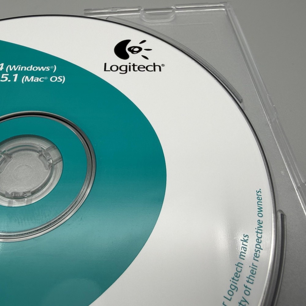 Vintage 2000 Logitech MouseWare 9.24 M 3.5.1 Driver CD-ROM Mac Windows Software