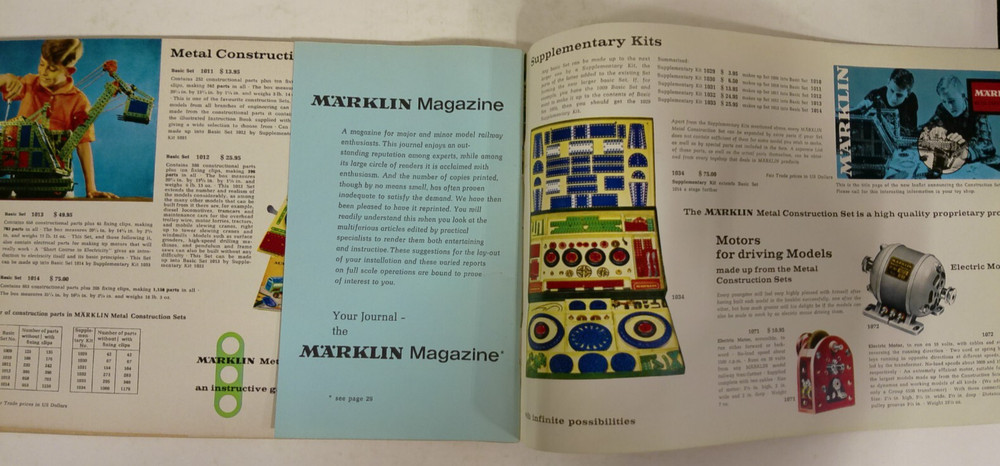 Vintage Marklin 1967/68 Catalog