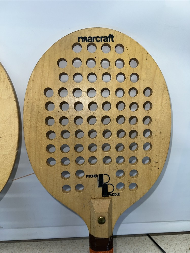 2 Vintage Marcraft Pitcher Paddles