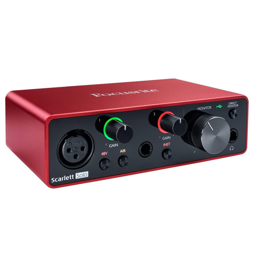 Focusrite Scarlett Solo Studio 3rd Gen USB Audio Interface & Recording Bundle