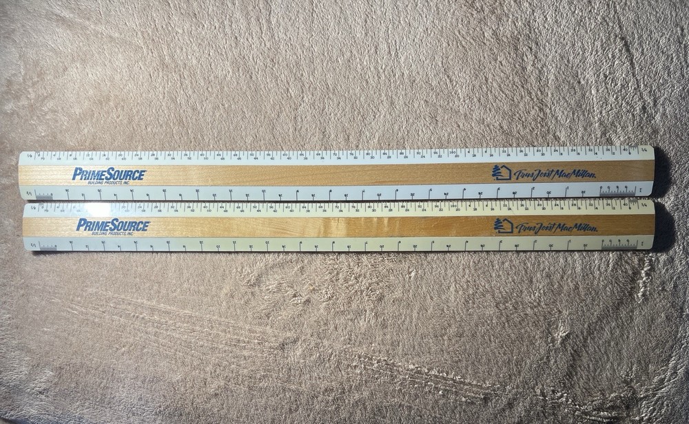 Drafting Architect 19in Ruler  Carpenter Construction Advertising Ruler