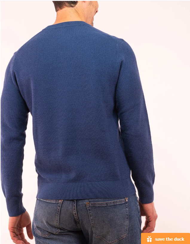 Michael Kors Men's Regular-Fit Solid Sweater in Denim Blue-Size Medium