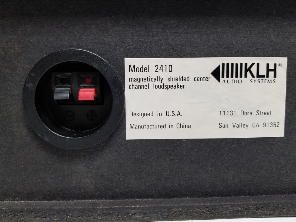 KLH 2410 Center Channel Speaker
