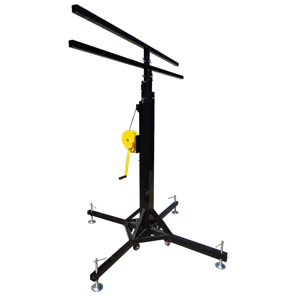 Height Adjust 2Layers Stage Bracket with 16 Lights Position Stand with Wheels