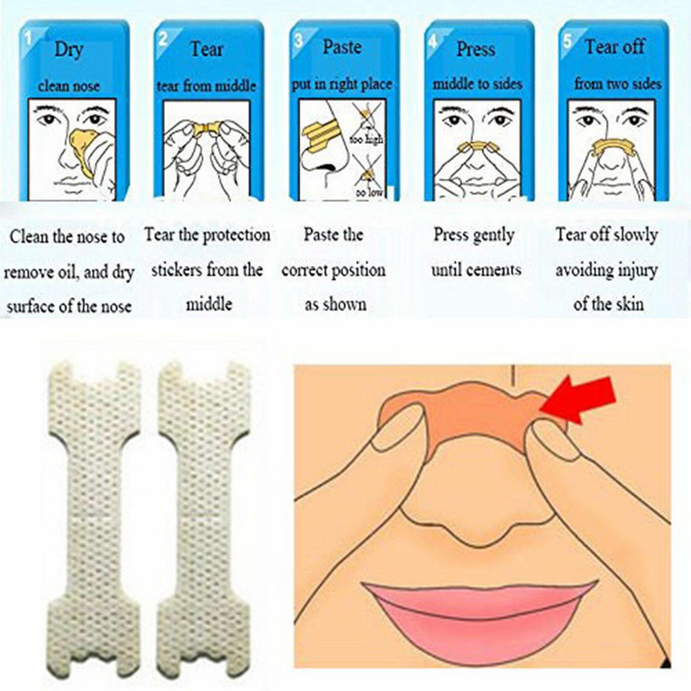 10-1000 Nasal Strips Patch (Large) Breathe Better Anti Snoring Sleeping Aids