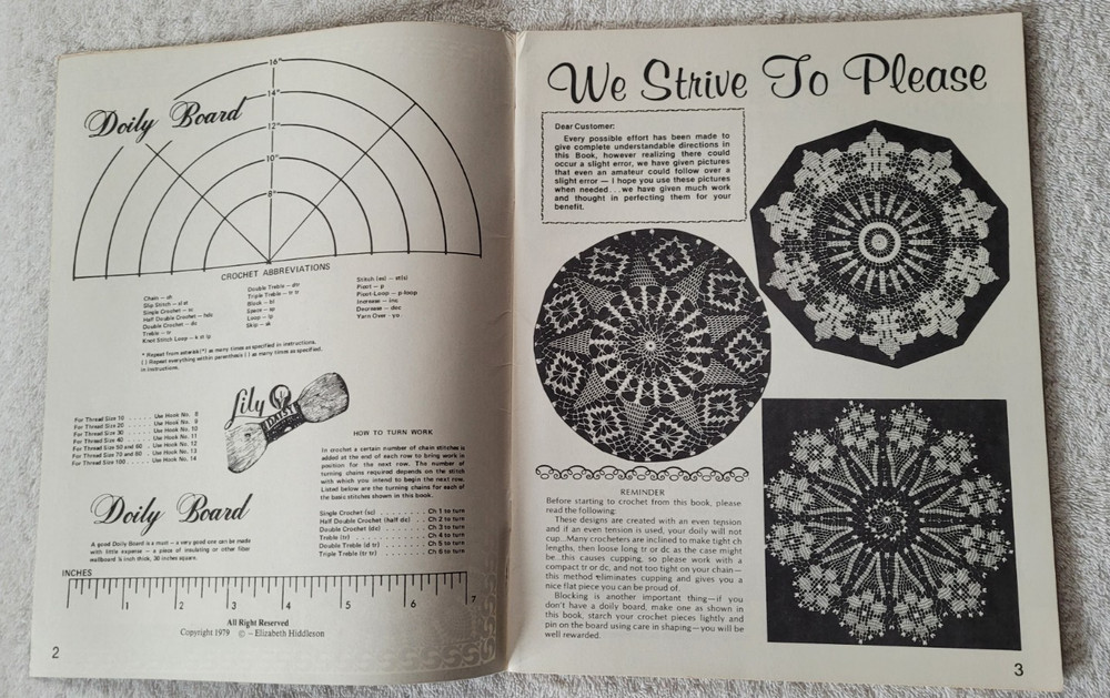 Preowned Designs by Elizabeth Hiddleson Crochet Pattern Books 24 patterns total