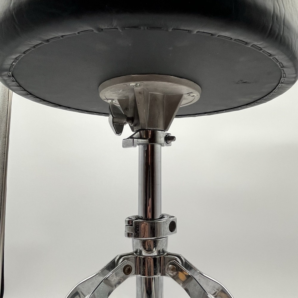 Drum Throne Adjustable Stool Round Seat Chrome Tripod Base