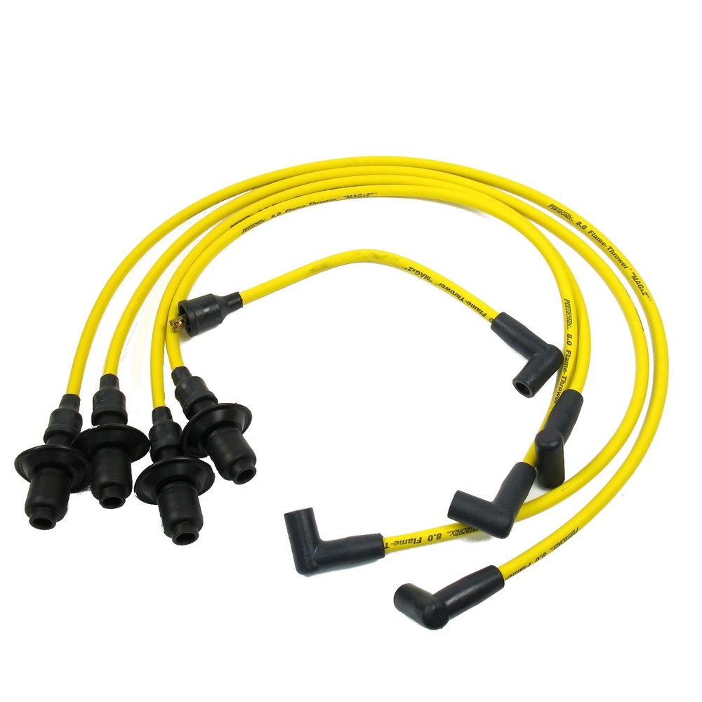 Pertronix VW Flame-Thrower High Performance 8.0mm Spark Plug Wire Set, Yellow