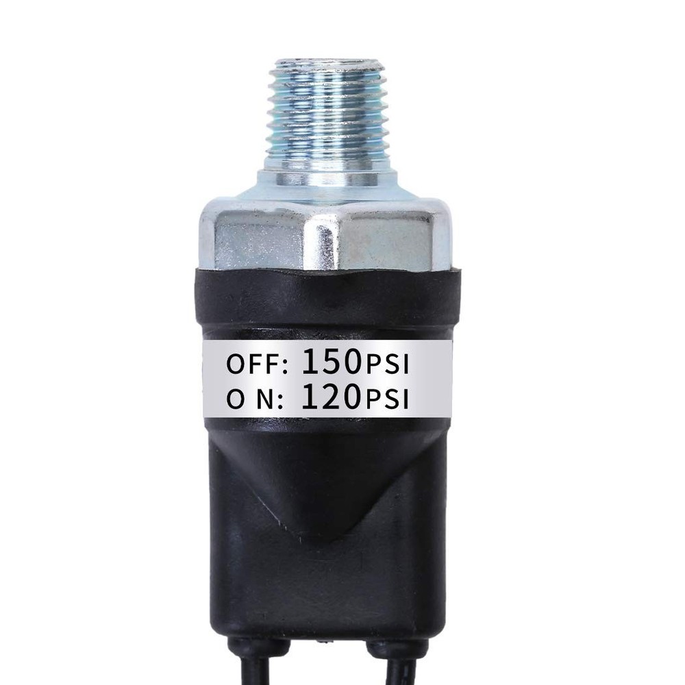 Versatile 120V AC/DC Pressure Switch for Efficient Air Control - 100,000 Cycles