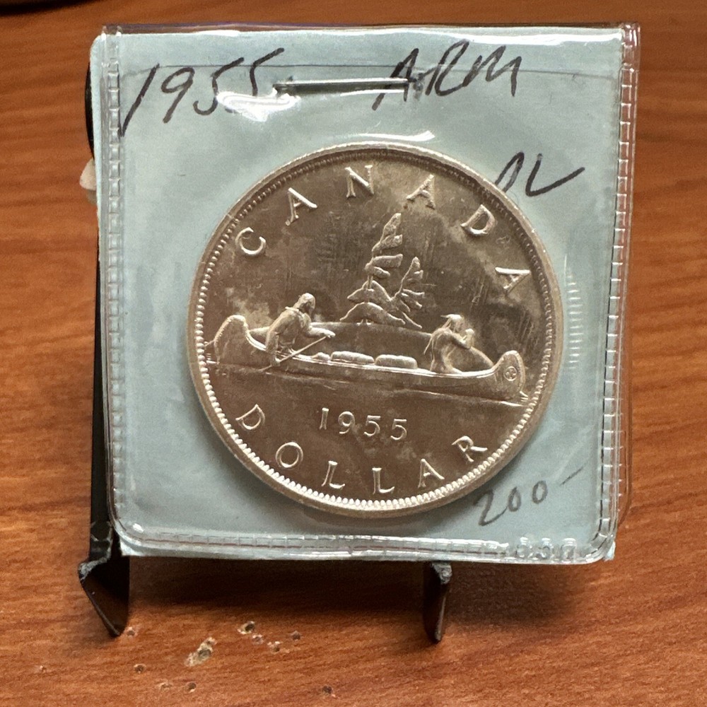 1955 Canada Silver Dollar - Proof-Like Silver Coin