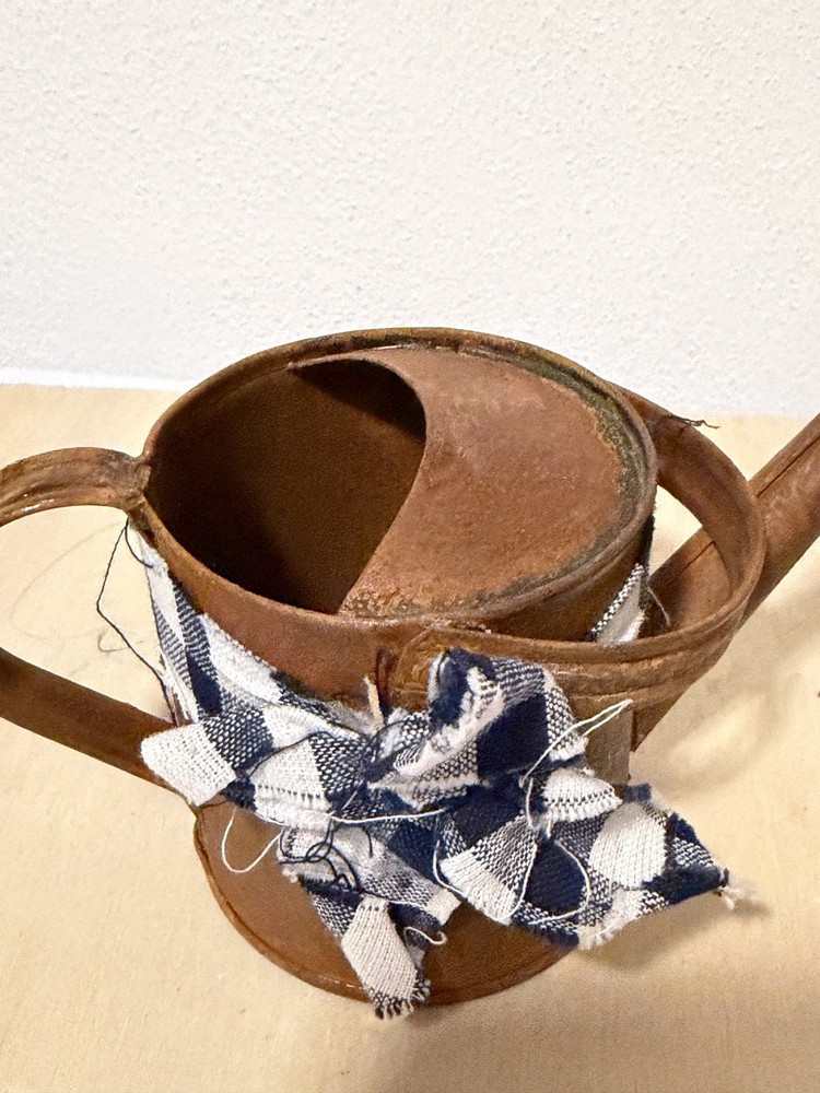 Mini Rusty Watering Can Cute Farm Decor