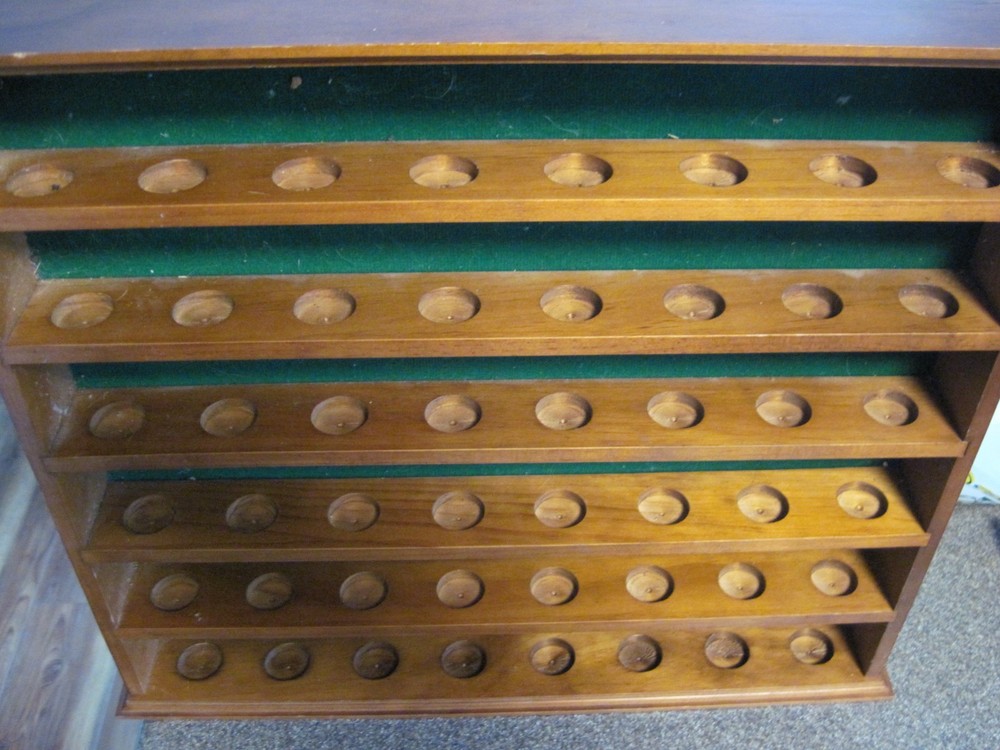 golf ball display case holds 48 balls