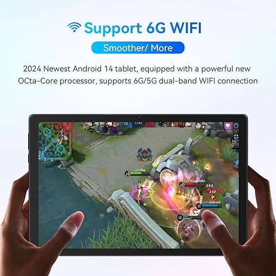 NEW 10.1 inch Android Tablet 10+128GB IPS Touchscreen Octa-core Processor Wi-Fi